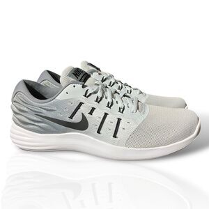 Nike Sneakers Mens 8 Grey Running Lunarstelos Low Sporty 844591-002 Platinum